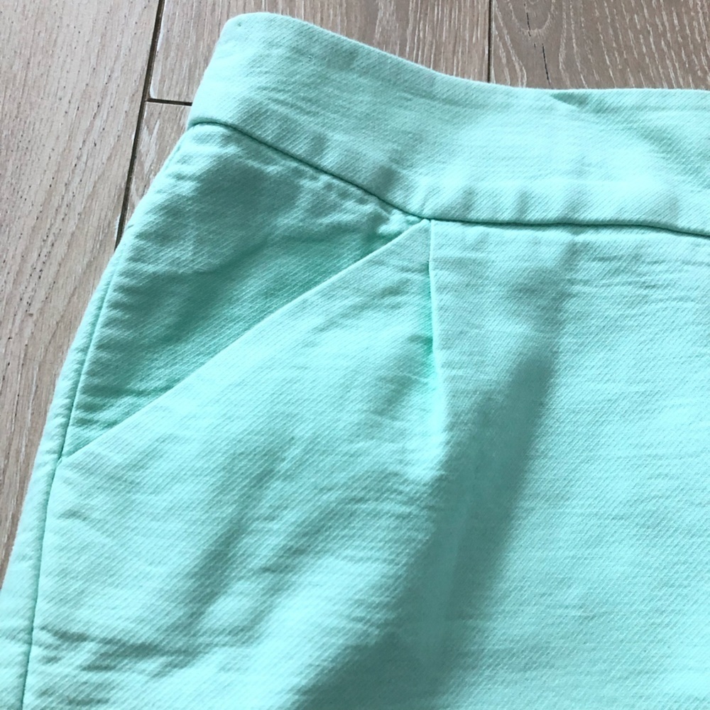 J. Crew The Pencil Skirt in Mint Green Size 4 - Picture 4 of 10